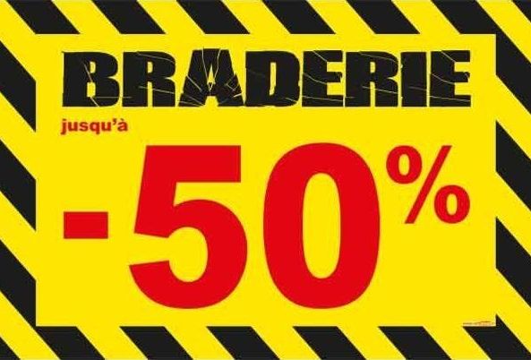 Vente spéciale "Braderie"